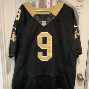 NFL Drew Brees New Orleans Saints Jersey Black Size 50 XL